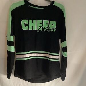 Black and Green Size Adult Small Cheer Shirt
